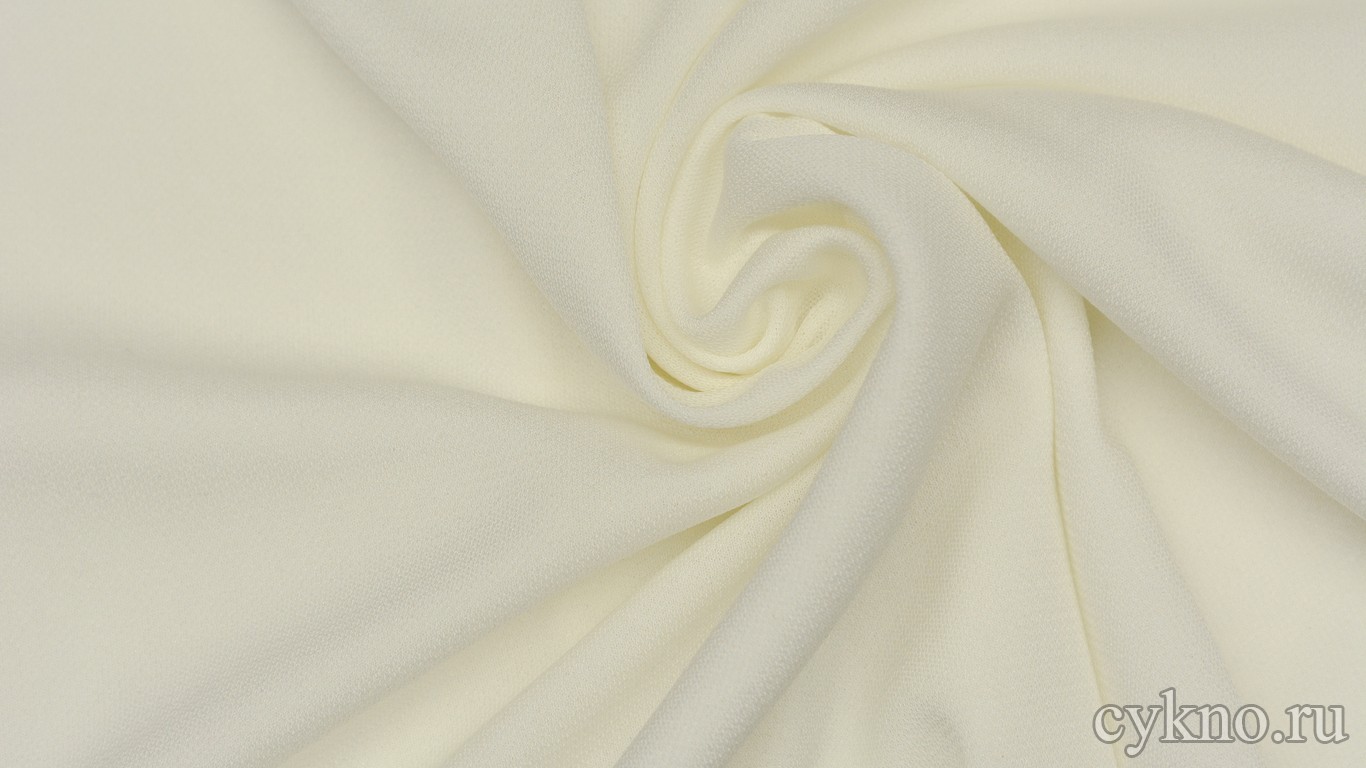 Трикотаж полиэстр цвета айвори